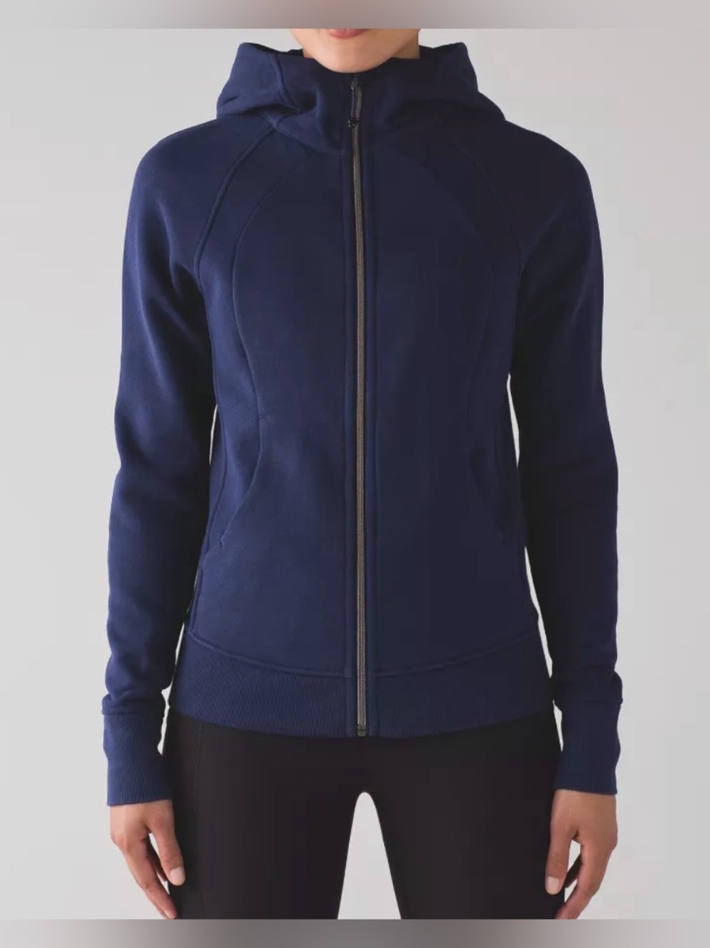 lululemon athletica Navy Full-Zip Hooded Jacket